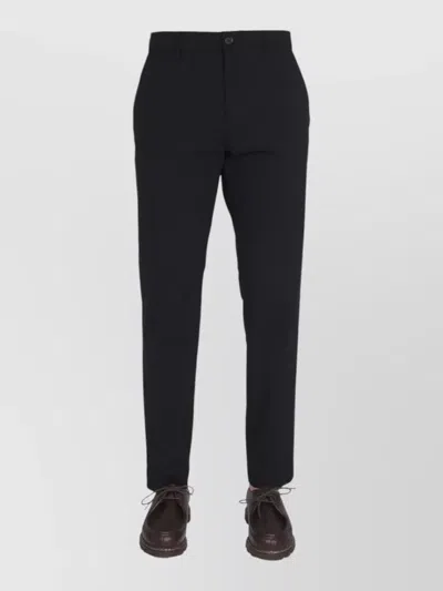 Department Five Regular-fit Straight-leg Trousers In Black