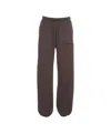 Department Five Relaxed-fit Track Pants With Adjustable Waist And Subtle Logo Print In Brown
