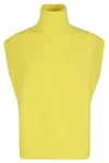 Department Five Ribbed High Neck Sleeveless Wool Vest