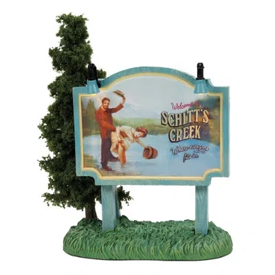 Department Five Schitts Creek Hot Properties Village Schitt's Creek Where Everyone Fits In Village Accessory Figurin In Blue;green