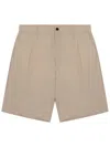 Department Five Beige Regular Solid Shorts In Neutral