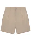 Department Five Beige Regular Solid Shorts In Nude
