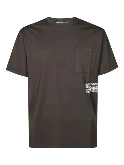 Department Five Slogan-print T-shirt In Brown