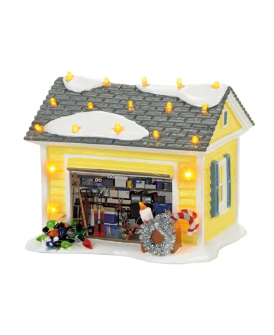 Department Five Snow Village "christmas Vacation" The Griswold Light-up Holiday Garage Figurine In Multi