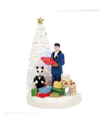 Department Five Snow Village Elvis Passes Out The Gifts Figurine In Multi
