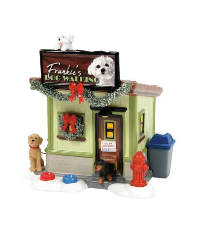 Department Five Snow Village Frankie's Dog Walking Co Figurine In Multi