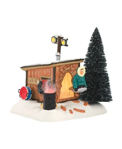 Department Five Snow Village Griswold Sled Shack Figurine In Multi