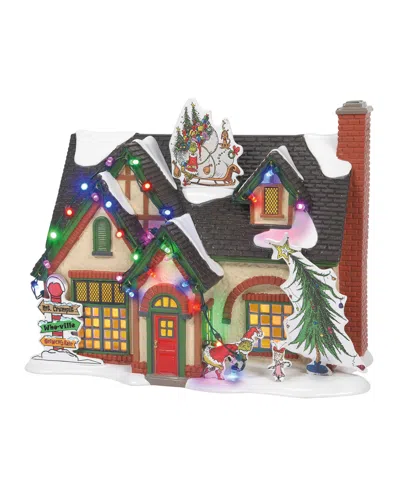 Department Five Snow Village The Grinch House Figurine In Multi