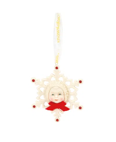 Department Five Snowbabies Snowflake Kisses Ornament In Multi