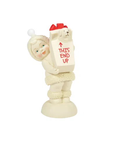 Department Five Snowbabies Special Delivery Figurine In White