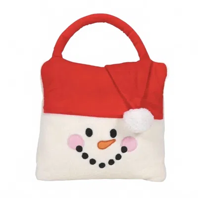 Department Five Snowman Travel Blanket - 36 X 40" In Red