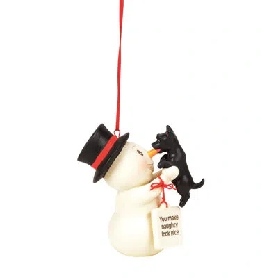 Department Five Snowpinions You Make Naughty Look Nice Snowman Ornament 3.54 Inch In Multi