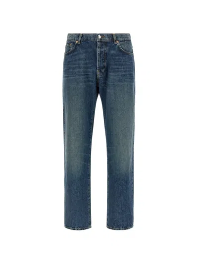 Department Five Stone-washed Straight Jeans In Blue