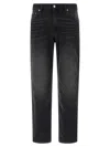 Department Five Stretch Cotton Denim Jeans With Straight Leg In Black