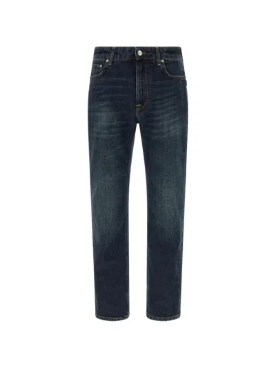 Department Five Stones Denim Trousers Belt Loops Five Pockets In Blue