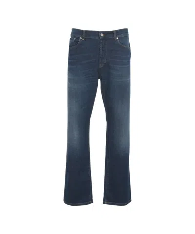 Department Five Straight Leg Denim Jeans With Classic Five-pocket Design In Gray