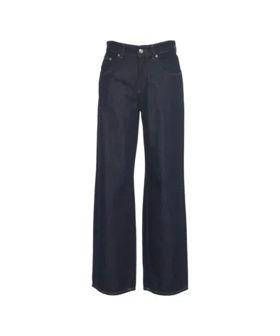 Department Five Straight Leg Jeans With Five-pocket Design And Durable Denim In Black