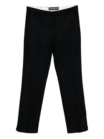 Department Five Straight-leg Trousers In Black