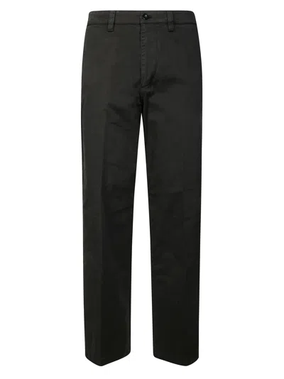 Department Five Straight-leg Chino Pants With Classic Waistband In Black
