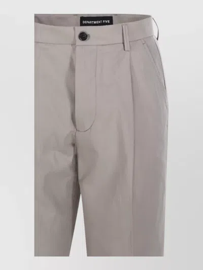 Department Five Pleated Straight-leg Trousers In Neutral