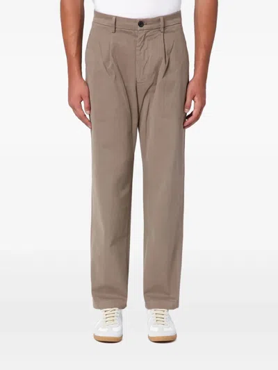 Department Five Stretch-cotton Trousers In Grey