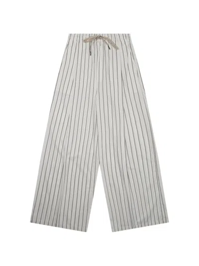 Department Five Sly Light Background Vertical Trousers In Gray
