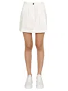 Department Five White Solid Mini Skirt