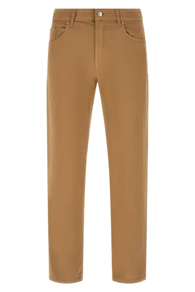 Department Five Talk Garment-dyed Straight Jeans In Neutral