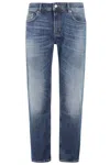 Department Five Classic Five-pocket Denim Jeans With Distinctive Label In Medio