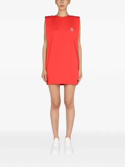 Department Five Tenax Sleeveless Mini Dress In Red