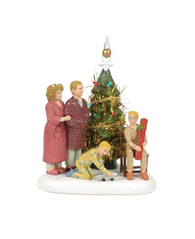 Department Five The Family Opens Their Gifts Village Accessory In Multi