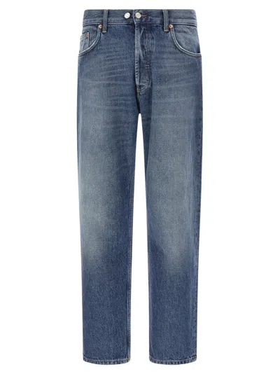 DEPARTMENT FIVE USED-EFFECT STONEWASHED DENIM JEANS WITH RELAXED FIT