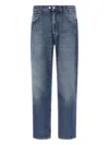Department Five Used-effect Stonewashed Jeans In Blue