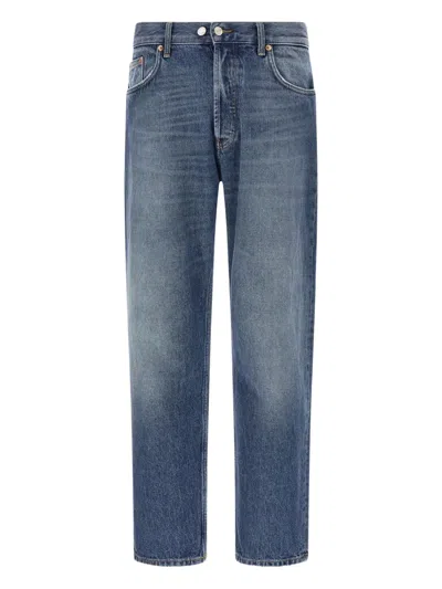 Department Five Used-effect Stonewashed Jeans In Blue