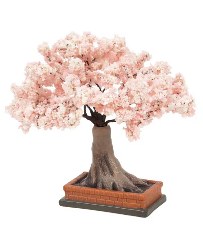Department Five Village 4.3" Cherry Blossom Tree In Pink