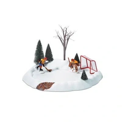 Department Five Village Animated Hockey Practice Rink 6in H In White