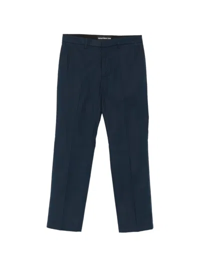 Department Five Warren Logo-patch Trousers In Blue