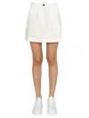 Department Five White Solid Mini Skirt In White
