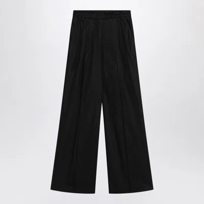 Department Five Wide Black Cotton Pants