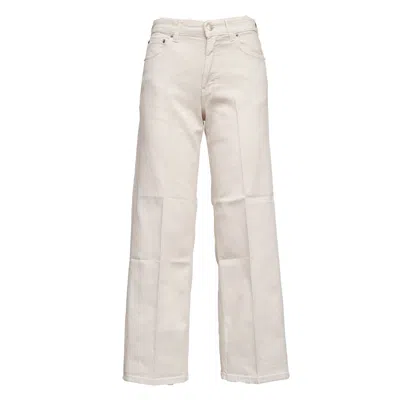 Department Five Wide Leg Culotte Jeans For Women In Neutral