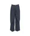 Department Five High-waisted Wide-leg Jeans With Elegant Pleats In Gray