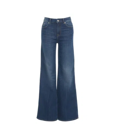 Department Five Wide-leg Jeans With Classic Five-pocket Design In Blue