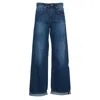 Department Five Wide Leg Mid-rise Jeans In Blue