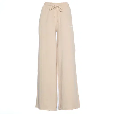 Department Five Wide-leg Pants With Elastic Waistband In Neutral