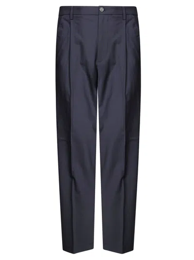 Department Five Wide Leg Pants With Pinces Wool In Blue