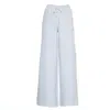 Department Five Wide-leg Sweatpants With Drawstring Waist In White