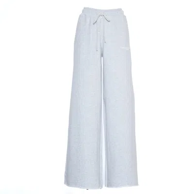 Department Five Wide-leg Sweatpants With Drawstring Waist In White