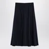 Department Five Women's Navy Cotton Flounced Henrique Skirt In Blue