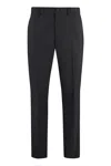 Department Five Wool Blend Trousers In Black