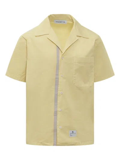 Department Five Yellow Relaxed Solid Shirt